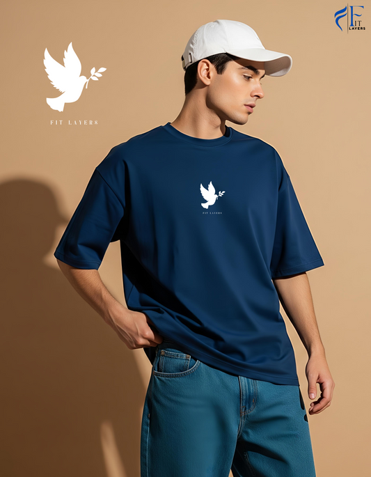The Egal Oversize Tee – Teal Blue