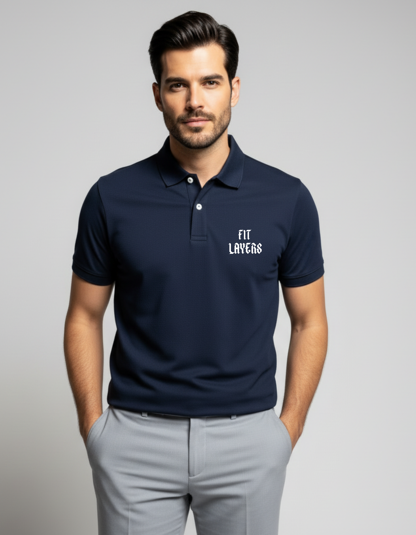 Navy Polo T Shirt