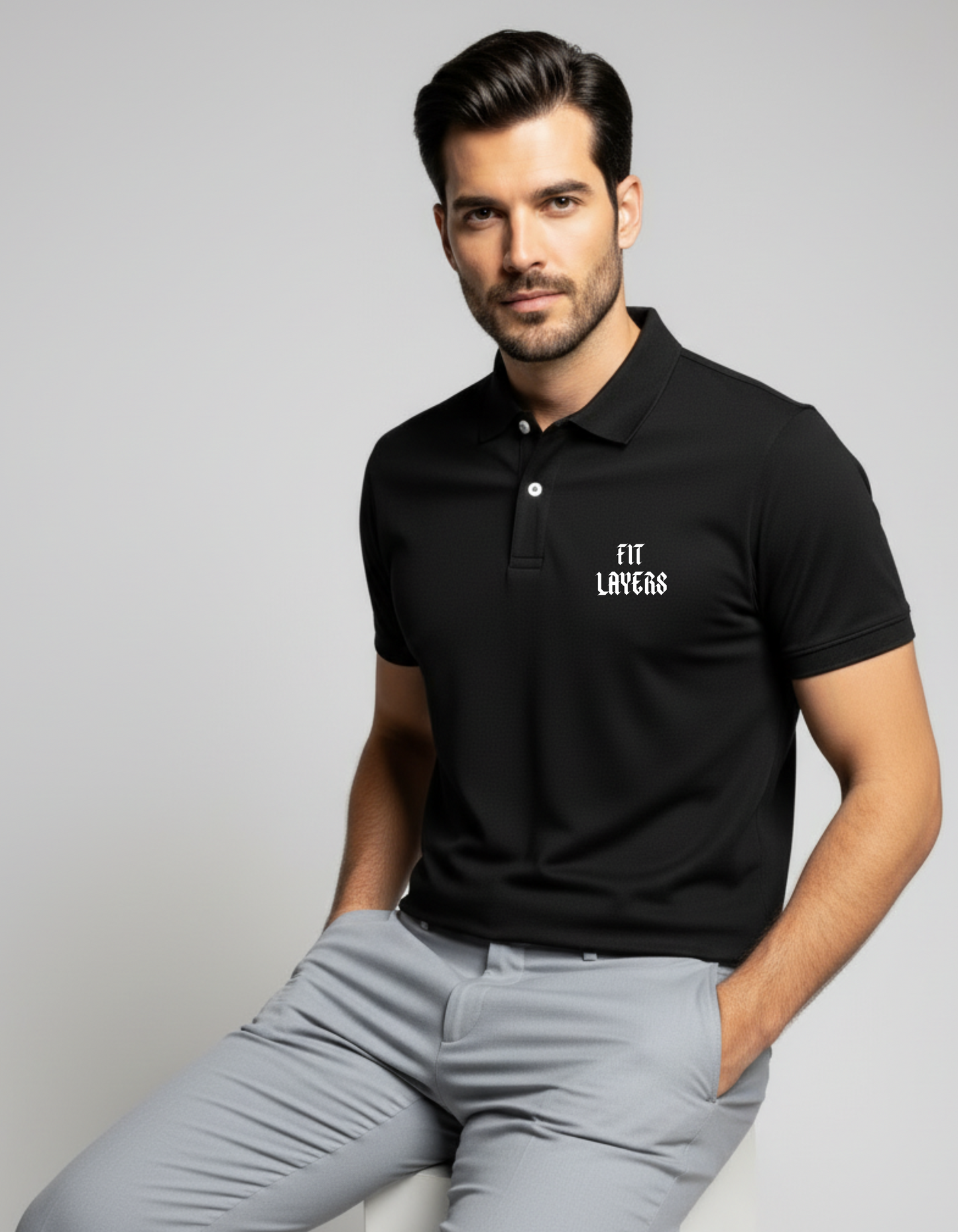 Black Polo T-Shirt