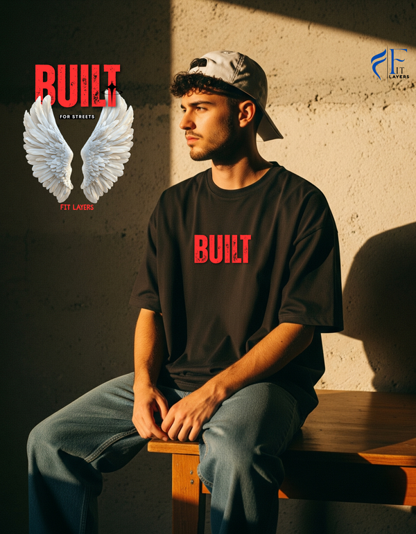 Built to Fly Oversized T-Shirt – Black