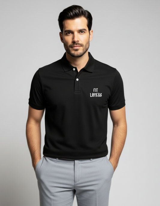 Black Polo T-Shirt