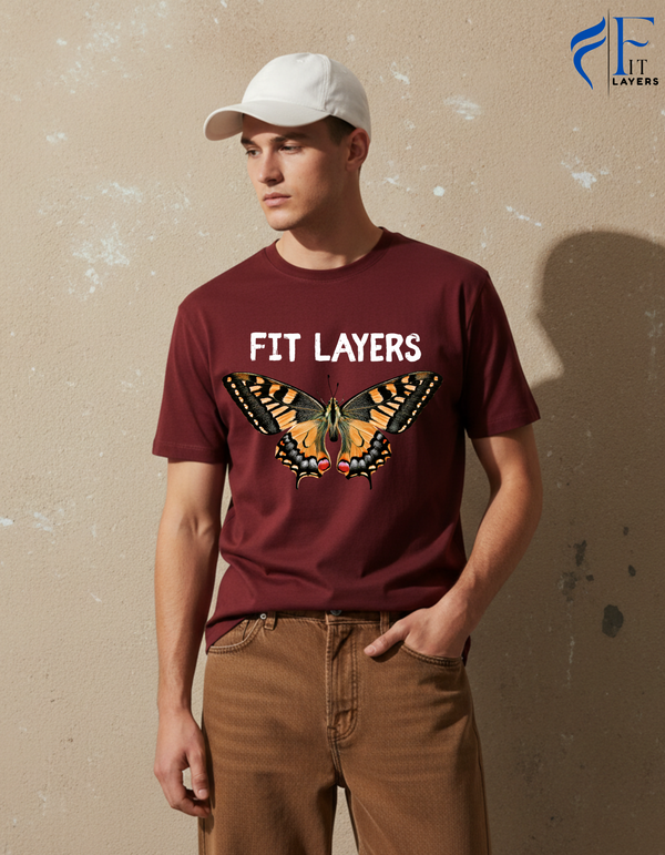 Regular Fit Maroon T-Shirt