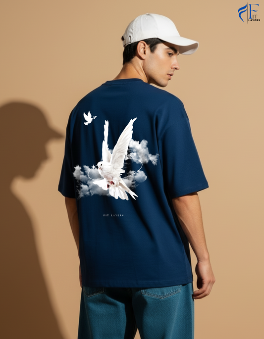 The Egal Oversize Tee – Teal Blue