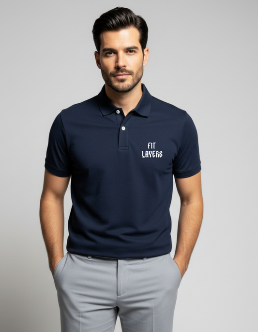 Navy Polo T Shirt
