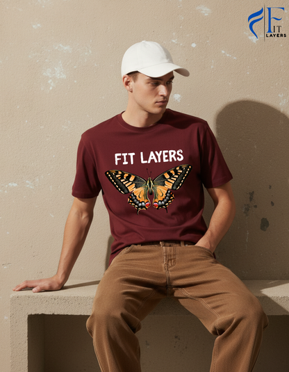 Regular Fit Maroon T-Shirt