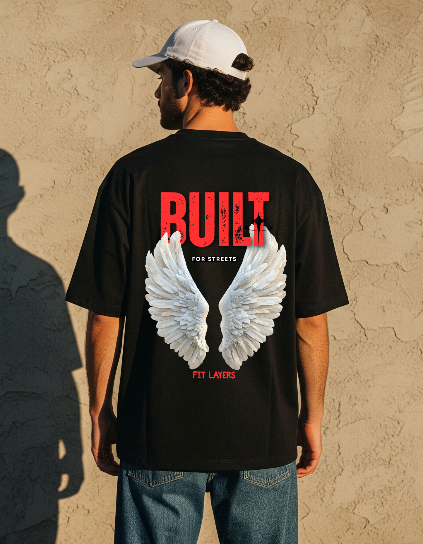 Built to Fly Oversized T-Shirt – Black