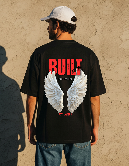 Built to Fly Oversized T-Shirt – Black