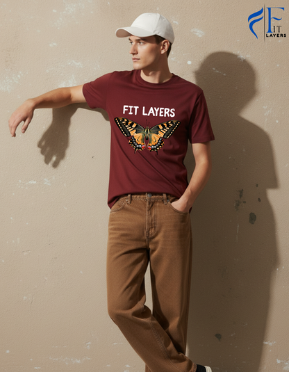 Regular Fit Maroon T-Shirt