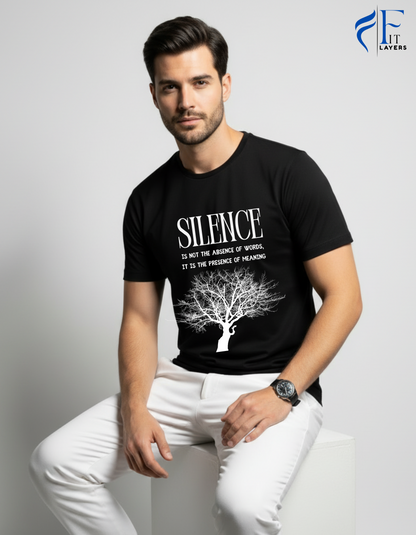 REGULAR FIT BLACK T SHIRT