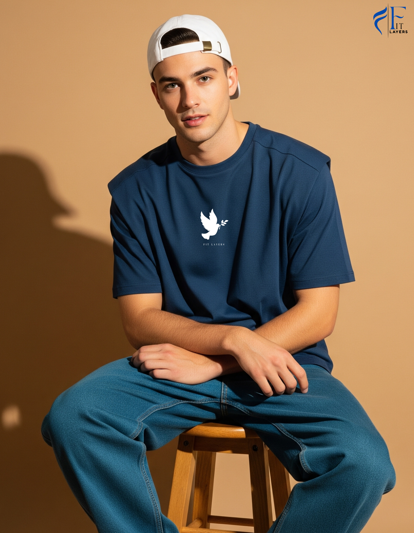 The Egal Oversize Tee – Teal Blue