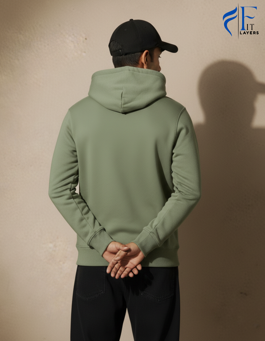 Sage Green Cotton Hoodie