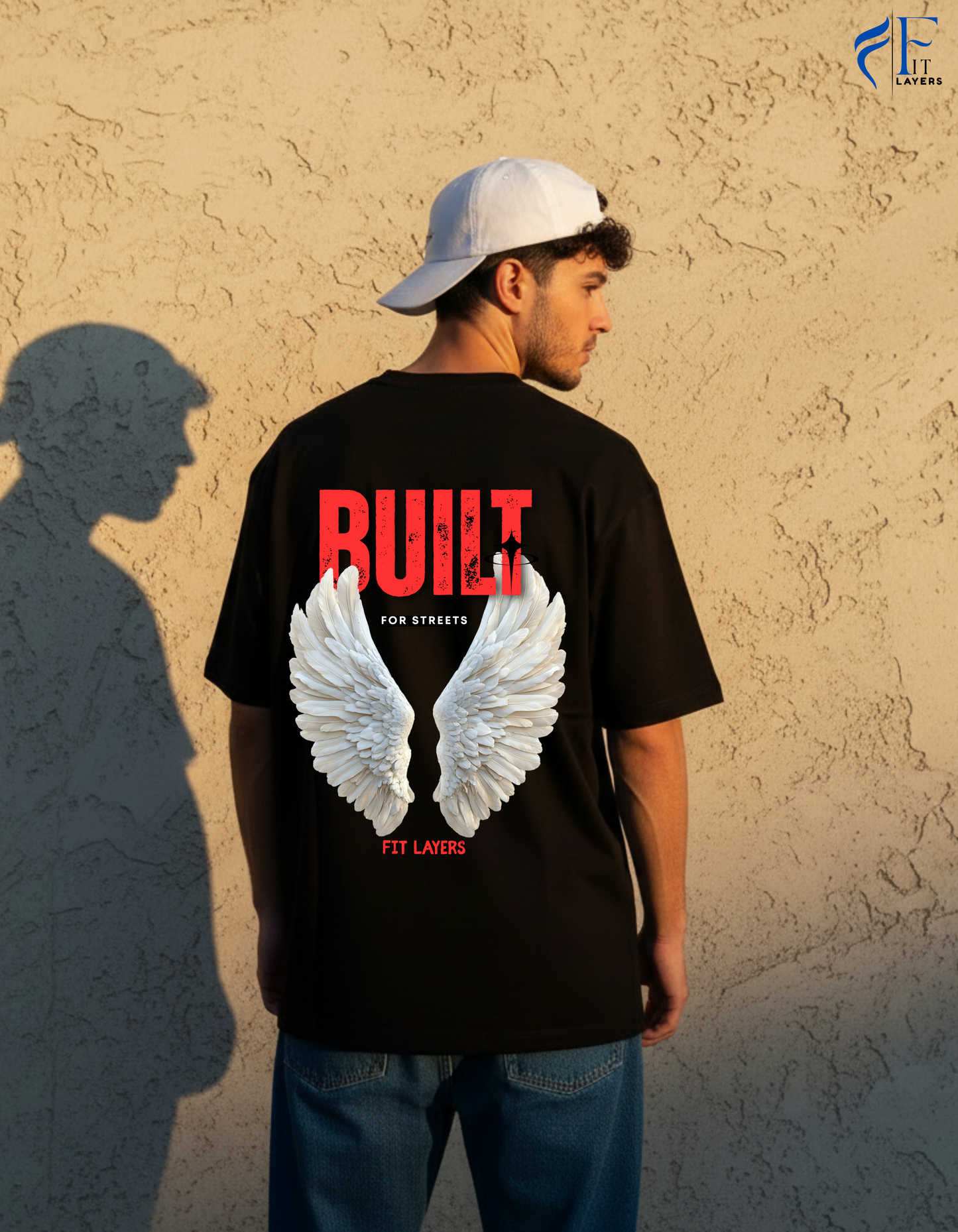 Built to Fly Oversized T-Shirt – Black