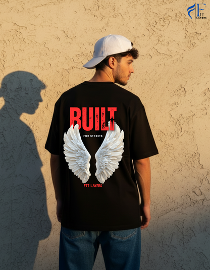 Built to Fly Oversized T-Shirt – Black